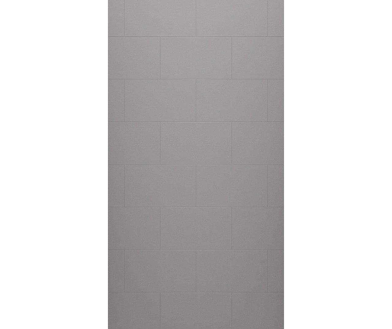 TSMK-9638-1 38 x 96 Swanstone Traditional Subway Tile Glue up Bathtub and Shower Single Wall Panel  - BNGBath