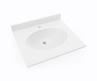 Thumbnail for CH1B2225 Chesapeake 22 x 25 Single Bowl Vanity Top in White