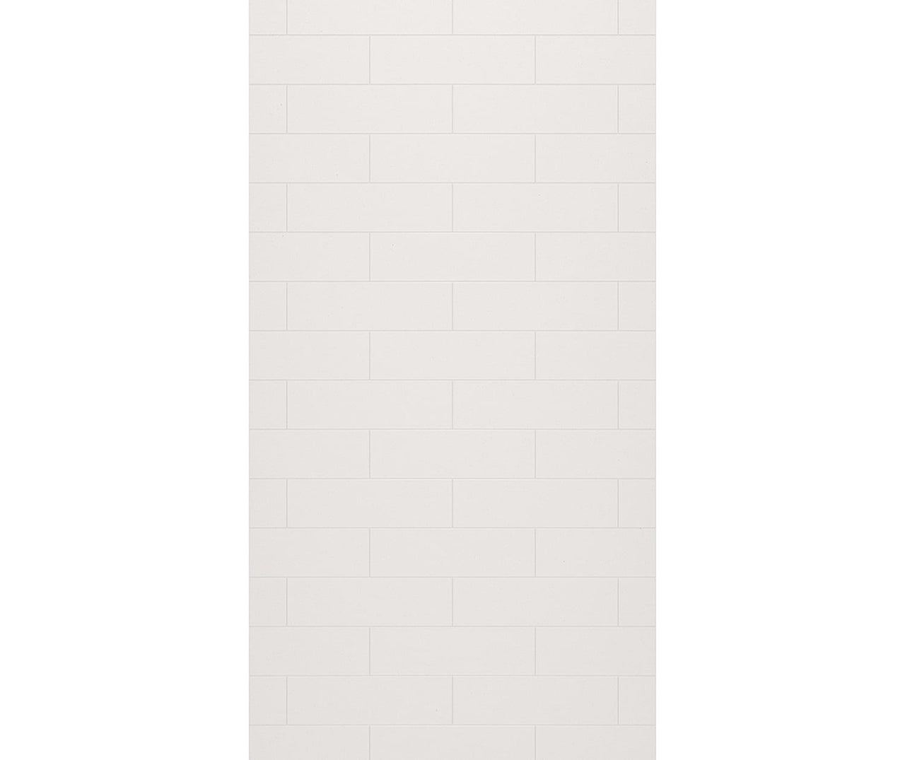 MSMK-8438-1 38 x 84 Swanstone Modern Subway Tile Glue up Bathtub and Shower Single Wall Panel  - BNGBath