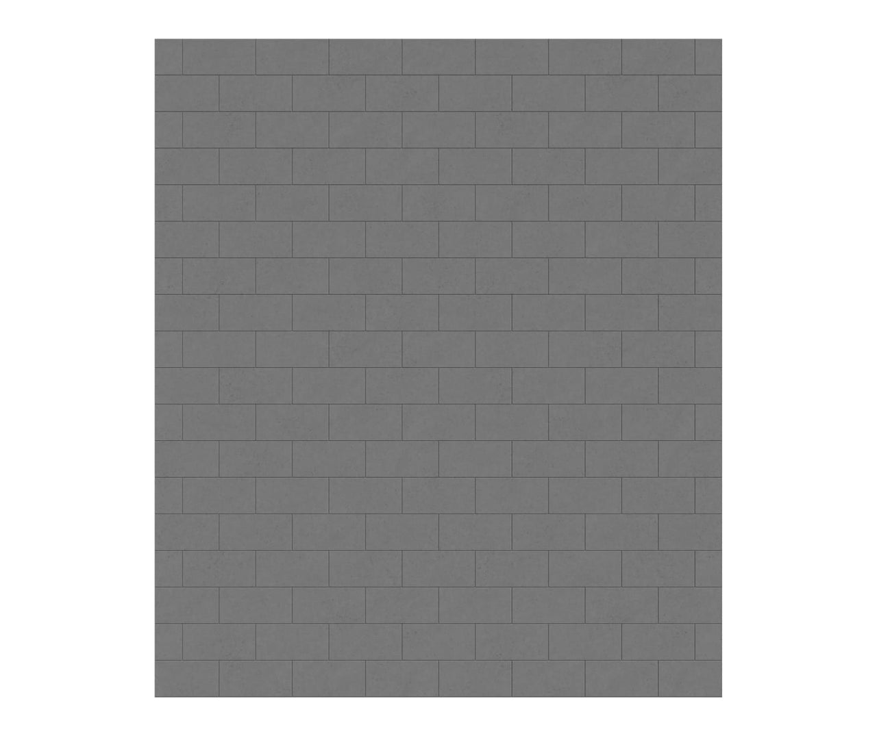 MTMK-7262-1 62 x 72 Swanstone Metro Subway Tile Glue up Bathtub and Shower Single Wall Panel  - BNGBath