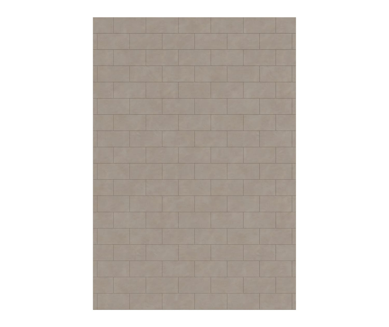 MTMK-7250-1 50 x 72 Swanstone Metro Subway Tile Glue up Bathtub and Shower Single Wall Panel  - BNGBath