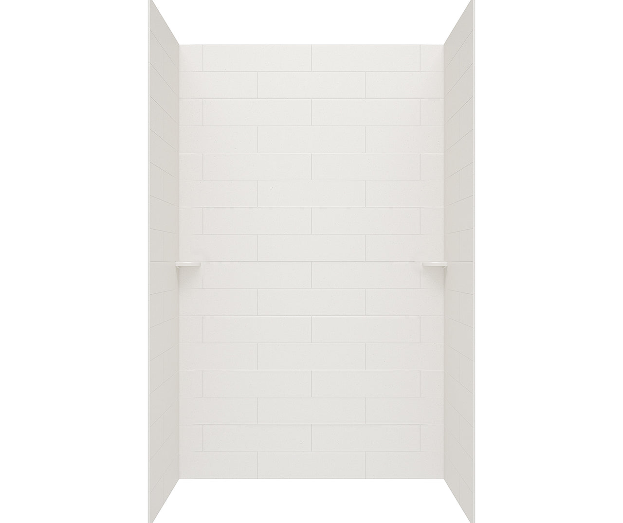 MSMK96-4262 42 x 62 x 96 Swanstone® Modern Subway Tile Glue up Shower Wall Kit in Clay