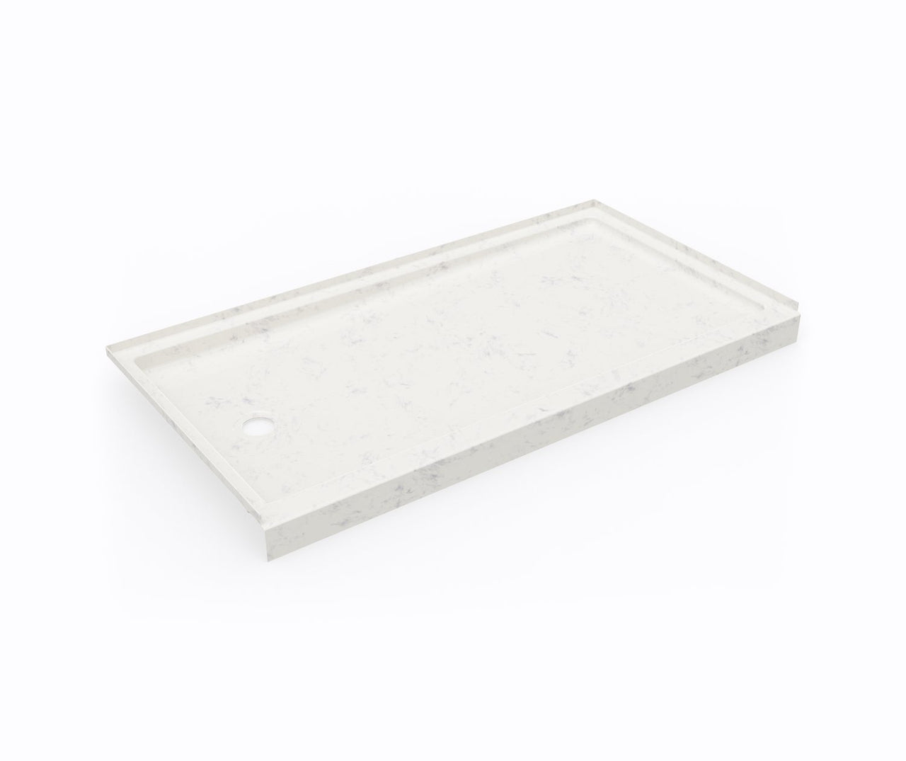 SR-3260LM/RM 32 x 60 Swanstone Alcove Shower Pan with Left Hand Drain Carrara