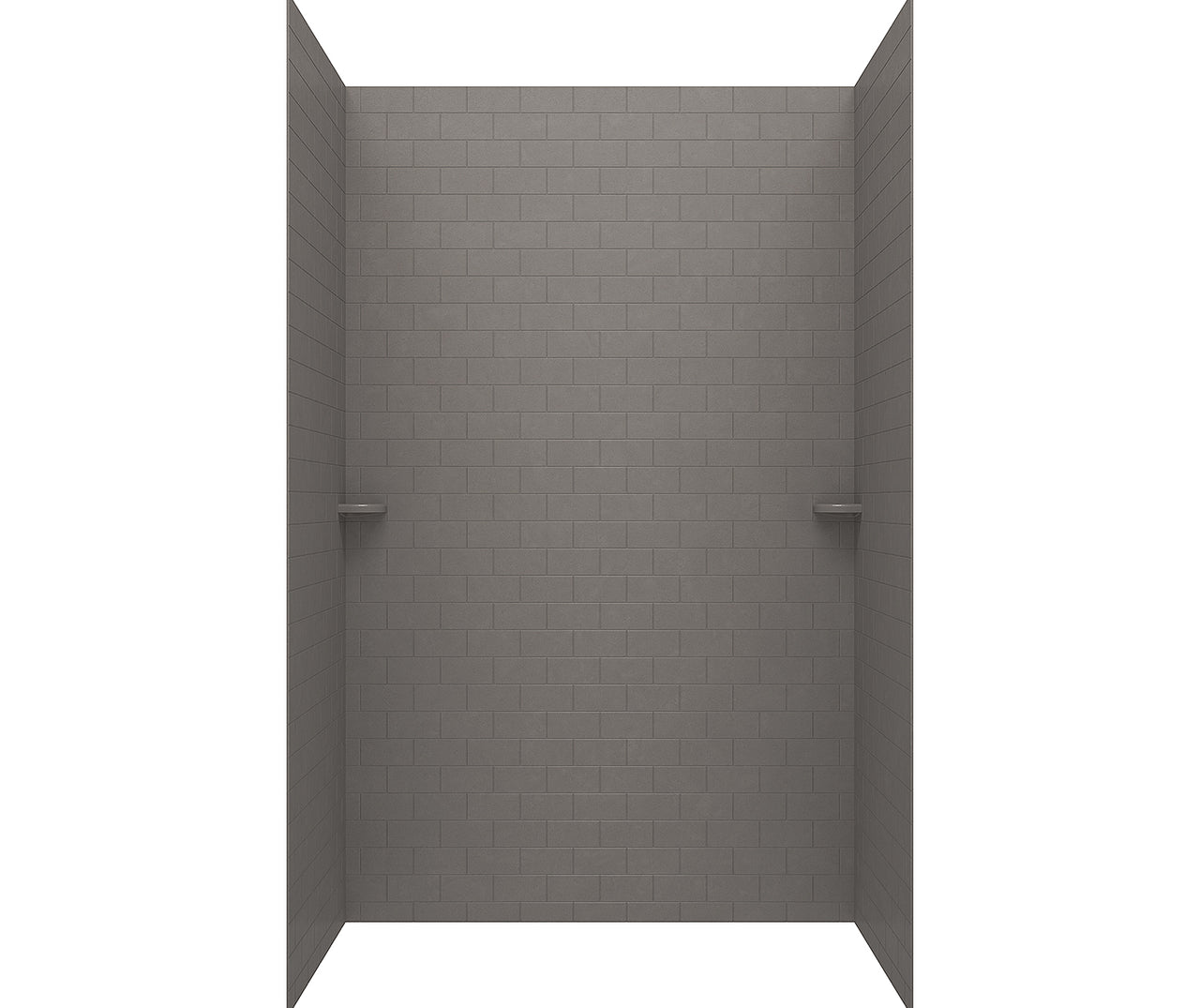 36-In x 62-In x 96-In Swanstone 3x6 Subway Tile Shower Wall Kit - BNGBath