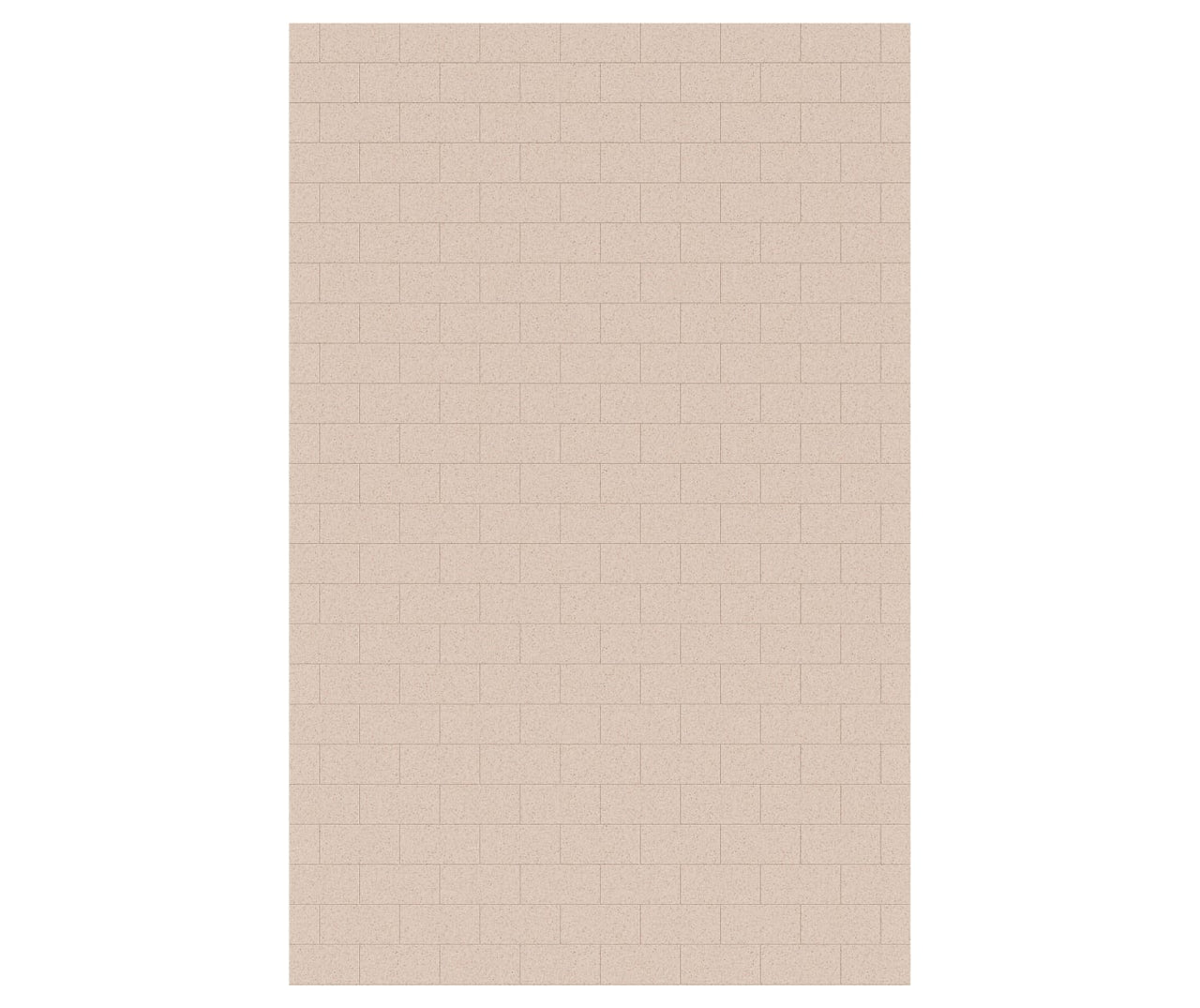 MTMK-9662-1 62 x 96 Swanstone Metro Subway Tile Glue up Bathtub and Shower Single Wall Panel  - BNGBath