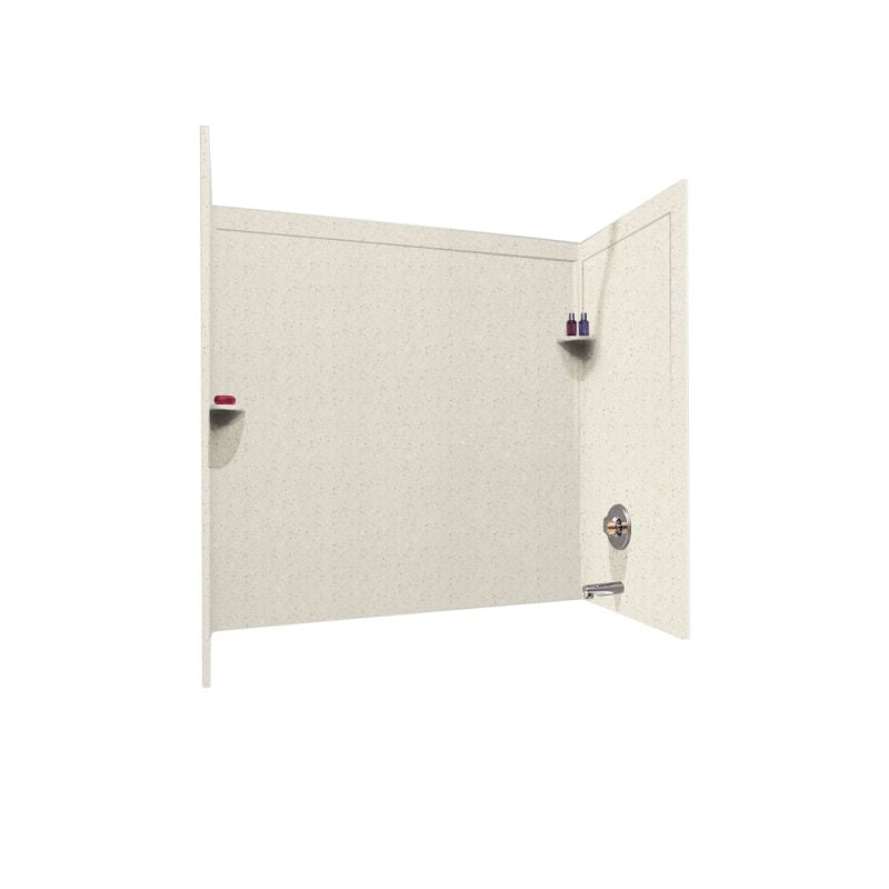 32 x 60 x 60 Swanstone Bathtub Wall Kit With Molded Trim - BNGBath