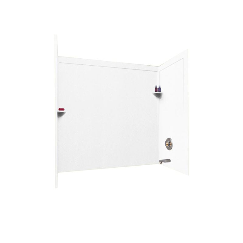 32 x 60 x 60 Swanstone Bathtub Wall Kit With Molded Trim - BNGBath