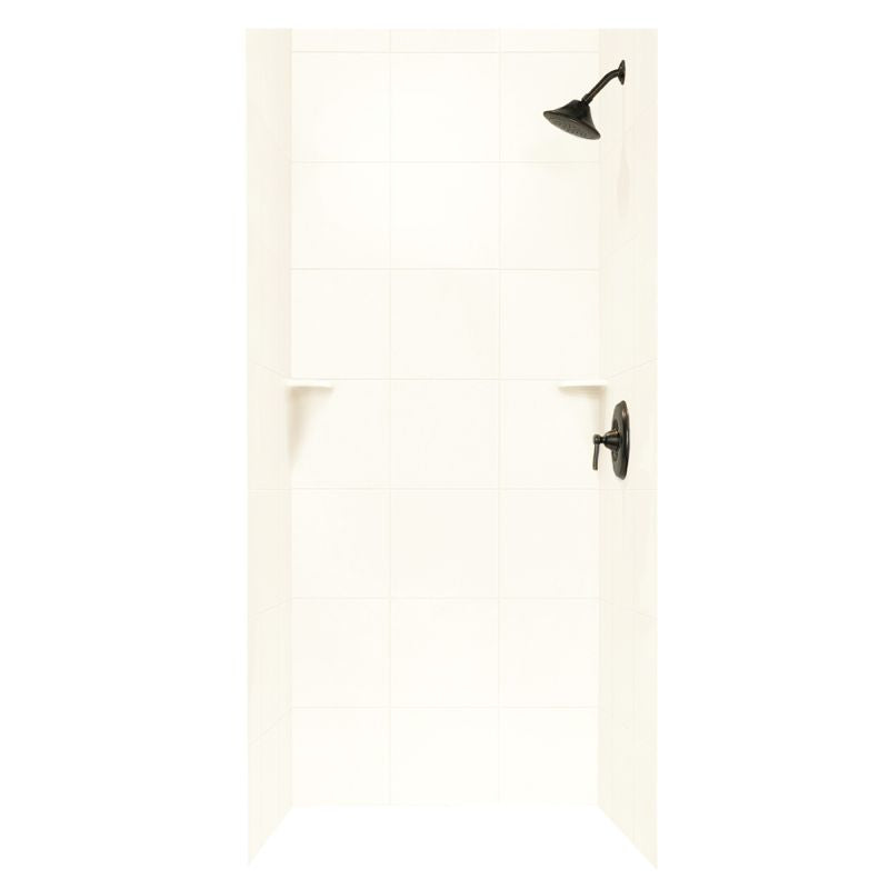 36-In D X 36-In W X 72-In H Swanstone Shower Wall Surround Tile Pattern - BNGBath