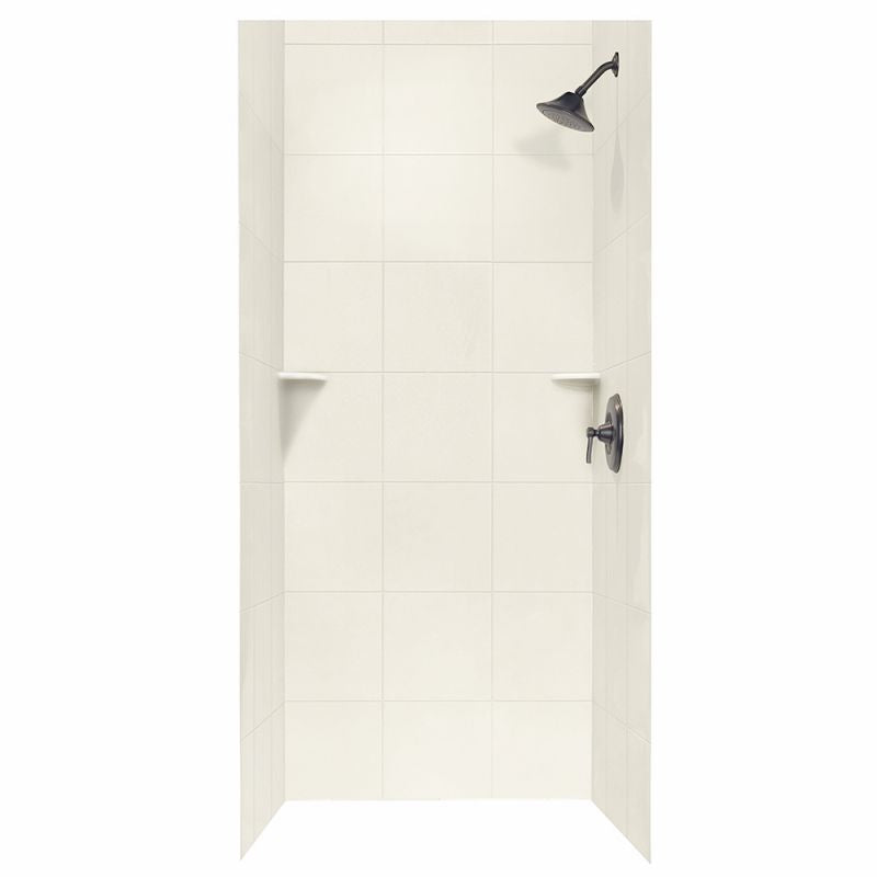 36-In D X 36-In W X 72-In H Swanstone Shower Wall Surround Tile Pattern - BNGBath