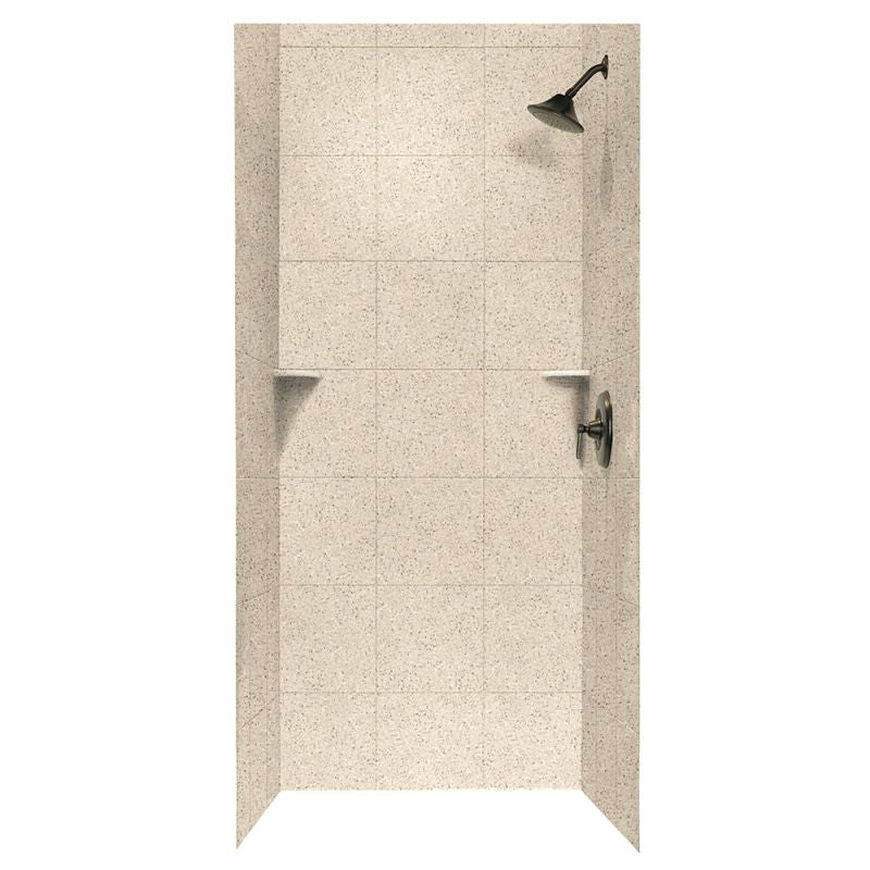 36-In D X 36-In W X 72-In H Swanstone Shower Wall Surround Tile Pattern - BNGBath