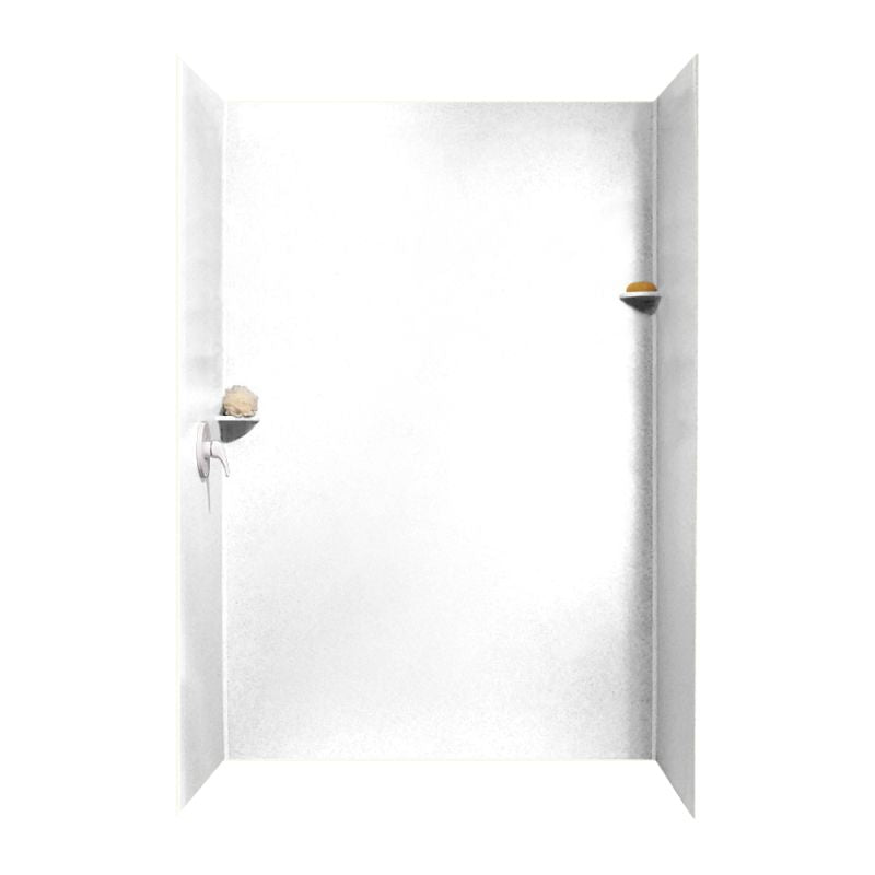 36-In x 62-In x 96-In Swanstone Solid Surface Shower Wall Kit - BNGBath