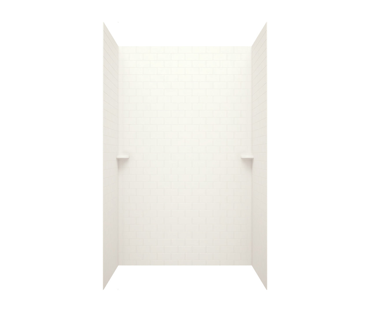 36-In x 62-In x 96-In Swanstone 3x6 Subway Tile Shower Wall Kit - BNGBath