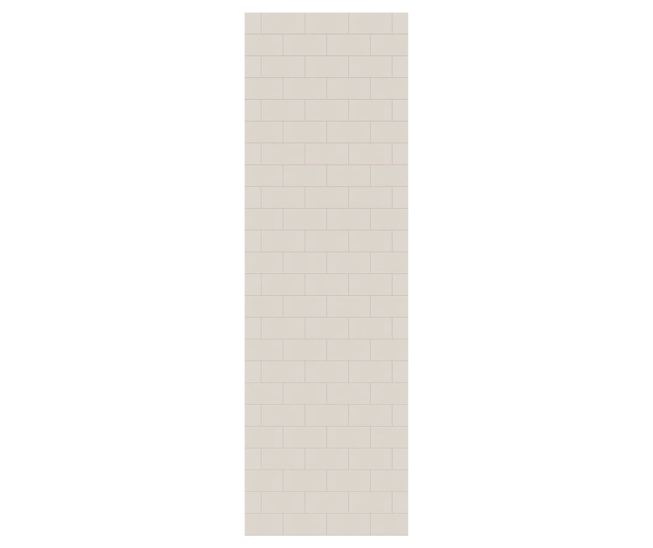 MTMK-9632-1 32 x 96 Swanstone Metro Subway Tile Glue up Bathtub and Shower Single Wall Panel  - BNGBath