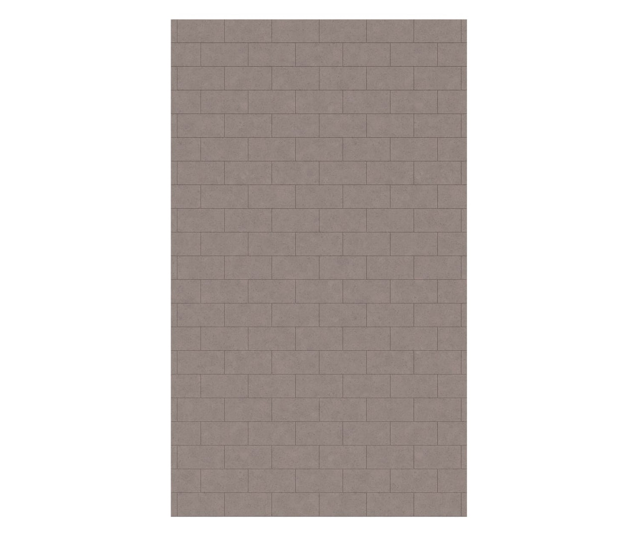 MTMK-8450-1 50 x 84 Swanstone Metro Subway Tile Glue up Bathtub and Shower Single Wall Panel  - BNGBath