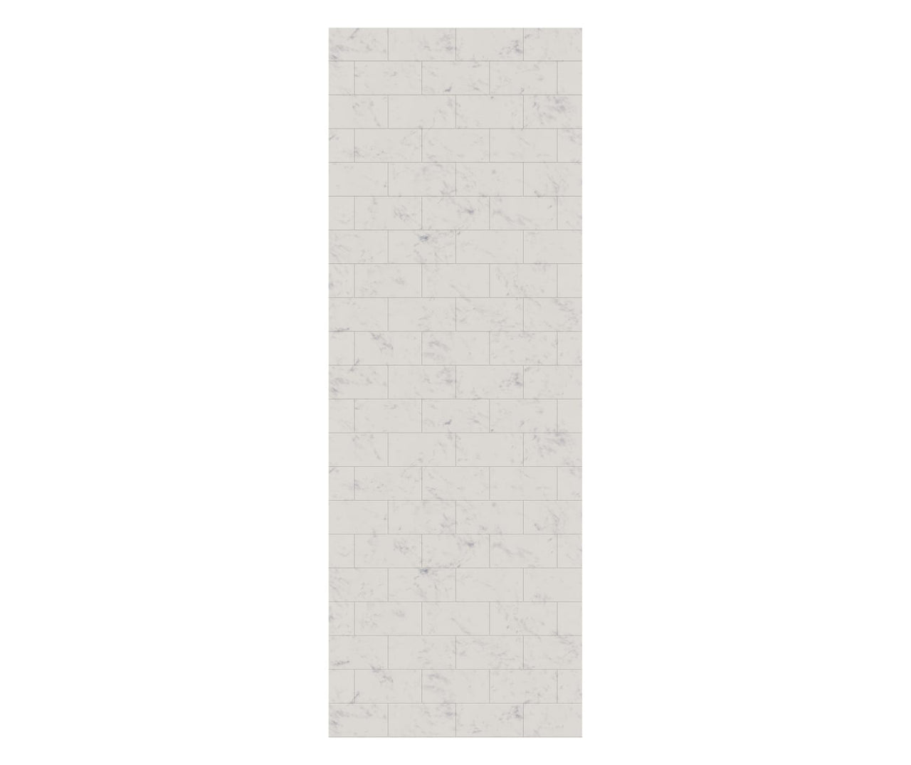 MTMK-8430-1 30 x 84 Swanstone Metro Subway Tile Glue up Bathtub and Shower Single Wall Panel  - BNGBath