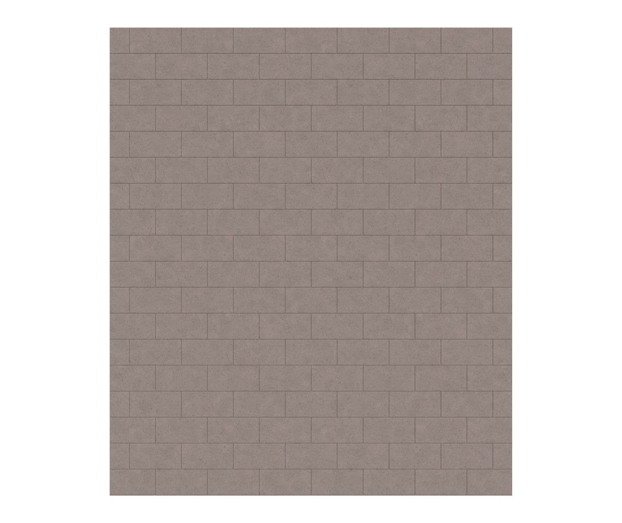 MTMK-7262-1 62 x 72 Swanstone Metro Subway Tile Glue up Bathtub and Shower Single Wall Panel  - BNGBath