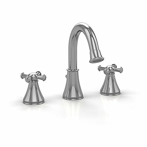 Toto TL220DDH#BN Vivian Widespread Bathroom Faucet With Cross Handles - BNGBath