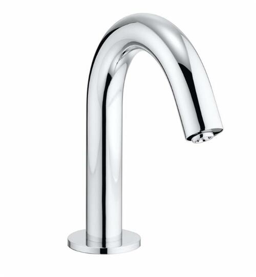 Toto TEL111-D10EM#CP Helix EcoPower Deck-Mounted High Arc 1-GPM Single Hole Bathroom Sink Faucet - BNGBath