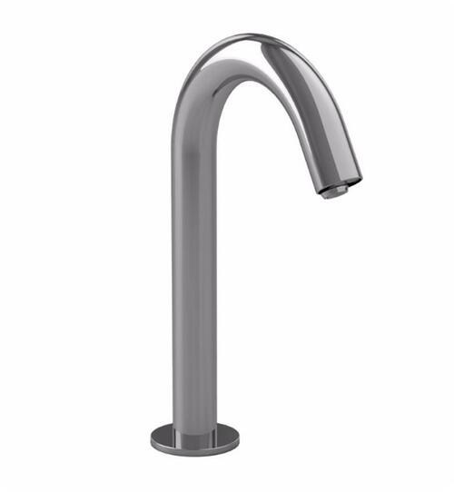 Toto TEL121-D10EM#CP Helix M EcoPower Deck-Mounted High Arc 1-GPM Single Hole Bathroom Sink Faucet - BNGBath