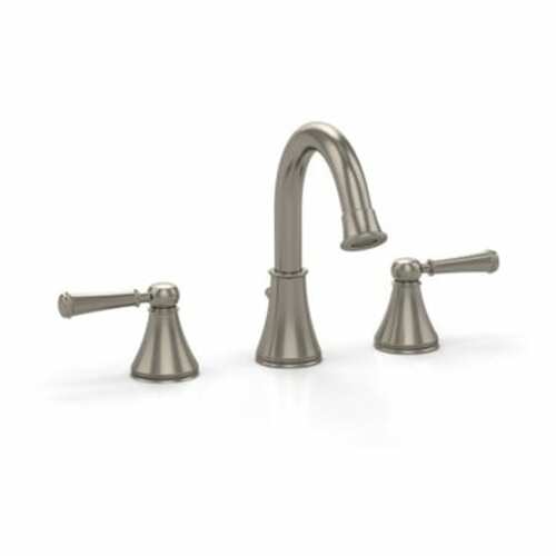 Toto TL220DD1H12#BN Vivian Deck-Mounted High Arc, Stationary 1.2-GPM Widespread Bathroom Sink Faucet - BNGBath