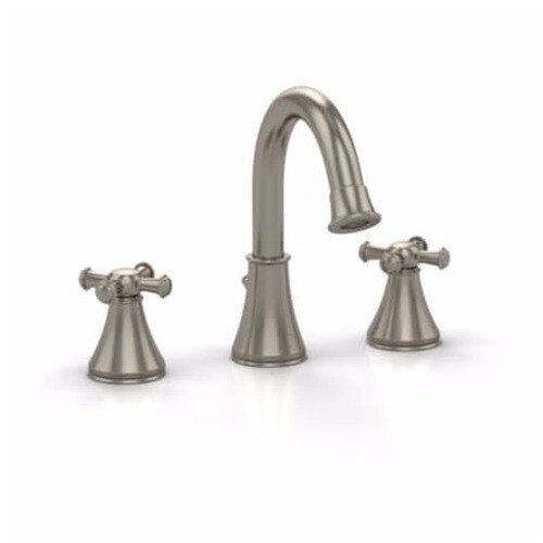 Toto TL220DDH12#BN Vivian Deck-Mounted High Arc 1.2-GPM Widespread Bathroom Sink Faucet - BNGBath