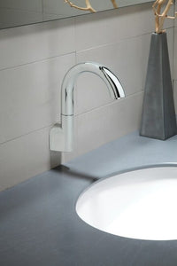 Thumbnail for Toto TELS163#CP Electronic Touchless Sensor Wall-Mounted 0.35-GPM Bathroom Faucet Spout - BNGBath