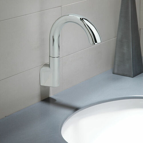 Toto TEL163-D20E#CP Gooseneck Wall-Mounted Fixed 0.35-GPM Bathroom Sink Faucet - BNGBath