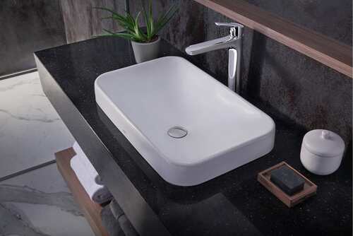 Toto TLG03305U#PN GS Deck-Mounted Fixed 1.2-GPM Single Handle Bathroom Sink Faucet - BNGBath