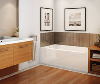 Thumbnail for Rubix 6030 AFR Acrylic Alcove Bathtub - BNGBath