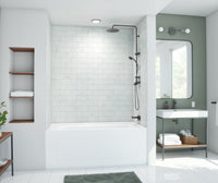 Thumbnail for MTMK72-3442 34 x 42 x 72 Swanstone Metro Subway Tile Glue up Bathtub and Shower Wall Kit  - BNGBath