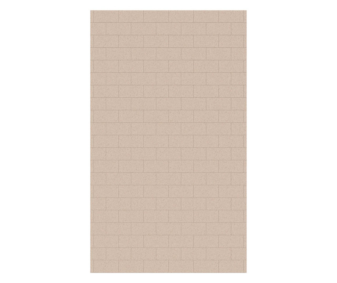 MTMK-8450-1 50 x 84 Swanstone Metro Subway Tile Glue up Bathtub and Shower Single Wall Panel  - BNGBath