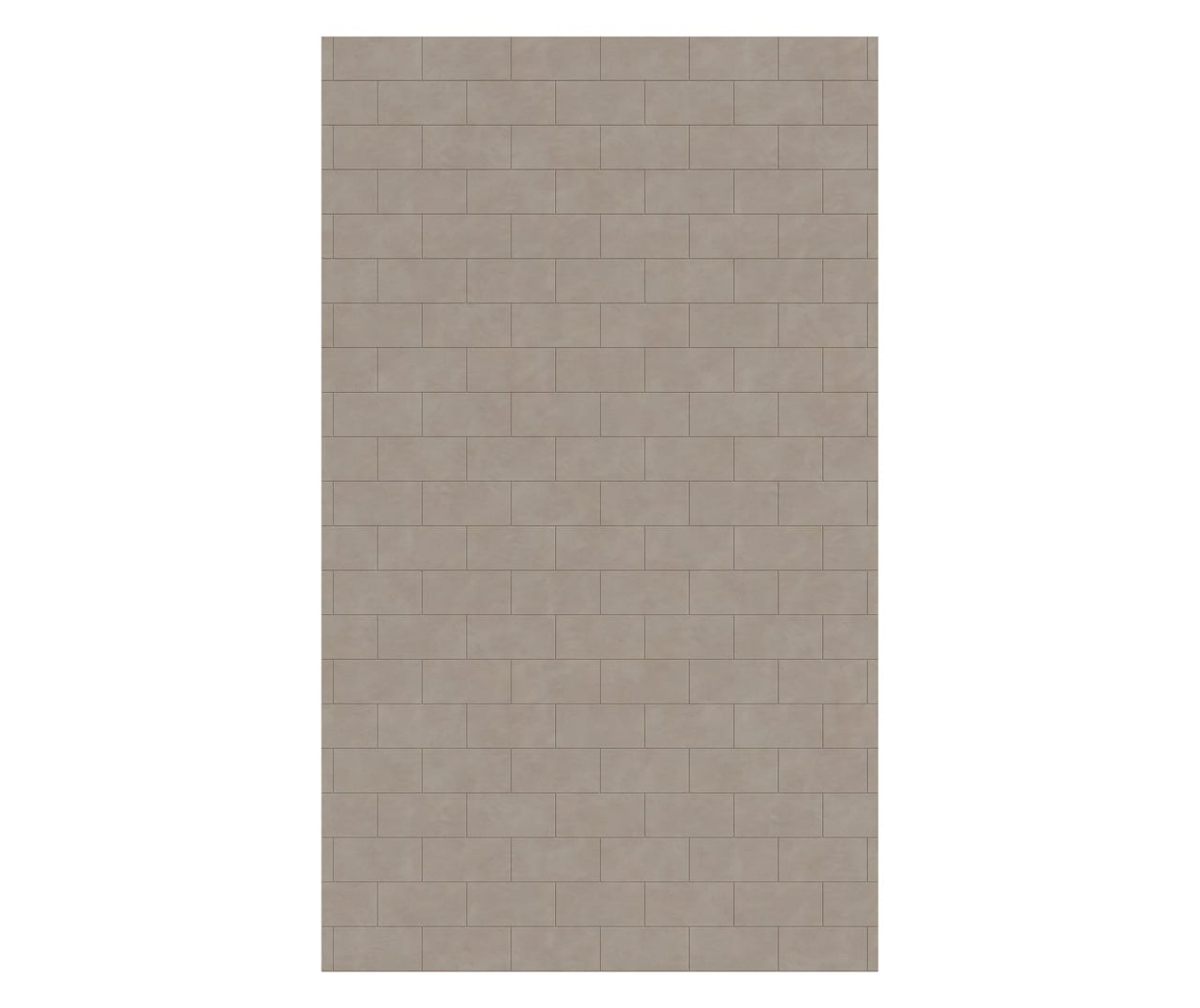 MTMK-8450-1 50 x 84 Swanstone Metro Subway Tile Glue up Bathtub and Shower Single Wall Panel  - BNGBath