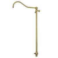 Thumbnail for Kingston Brass CCR6171 Vintage 60-Inch Add-On Shower with 17-Inch Shower Arm - BNGBath