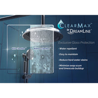 Thumbnail for DreamLine Duet 36 in. D x 48 in. W x 74 3/4 in. H Semi-Frameless Bypass Sliding Shower Door and SlimLine Shower Base Kit - BNGBath