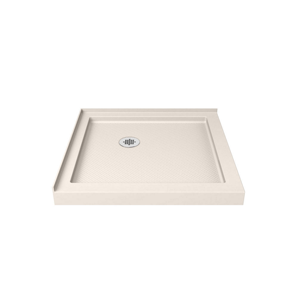 DreamLine SlimLine 32 in. D x 32 in. W x 2 3/4 in. H Double Threshold Shower Base - BNGBath