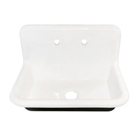 Thumbnail for Gourmetier Towne 30X20 Cast Iron Single Bowl Wall Mount Sink - BNGBath