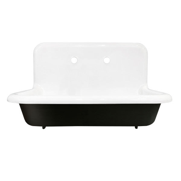 Gourmetier Towne 30X20 Cast Iron Single Bowl Wall Mount Sink - BNGBath