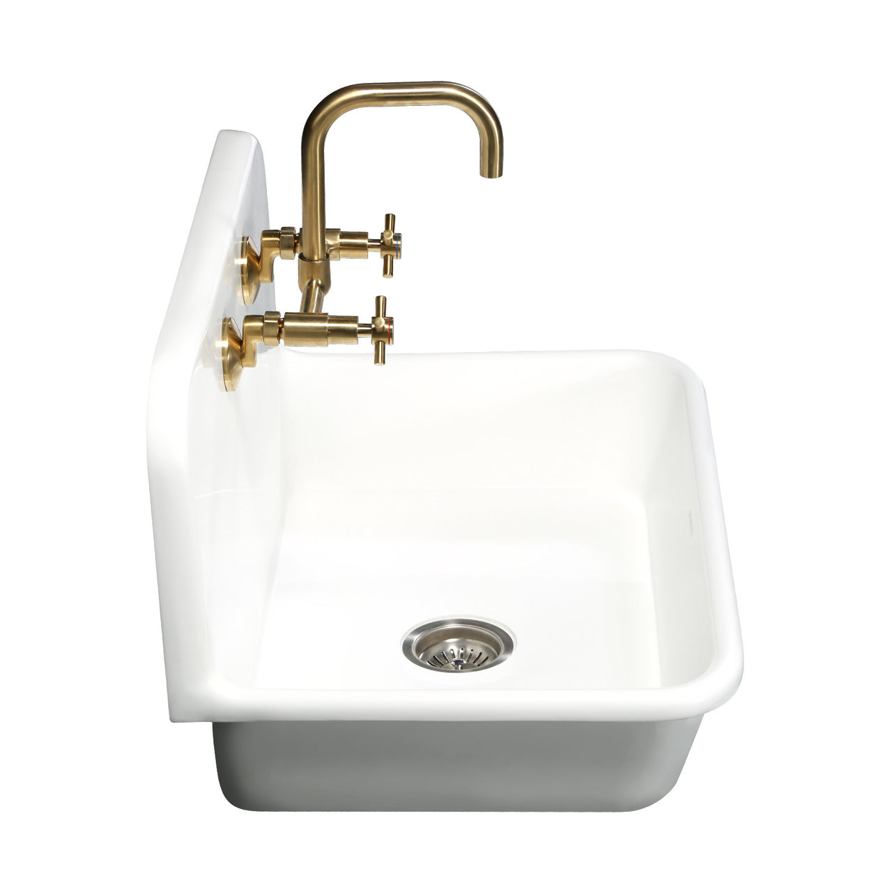 Gourmetier Arcticstone 30" x 21" Farmhouse Drop-In Kitchen Sinks - BNGBath