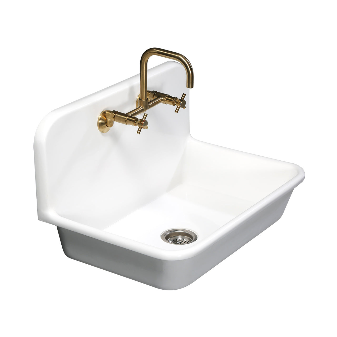 Gourmetier Arcticstone 30" x 21" Farmhouse Drop-In Kitchen Sinks - BNGBath