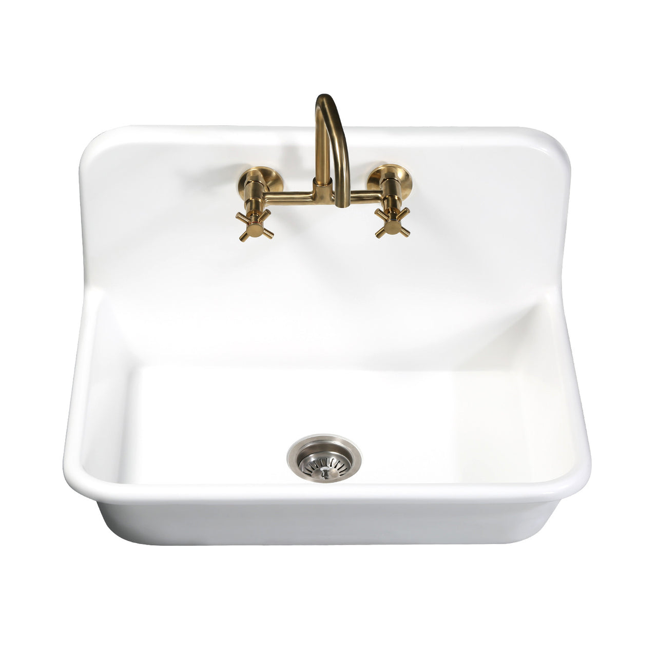 Gourmetier Arcticstone 30" x 21" Farmhouse Drop-In Kitchen Sinks - BNGBath