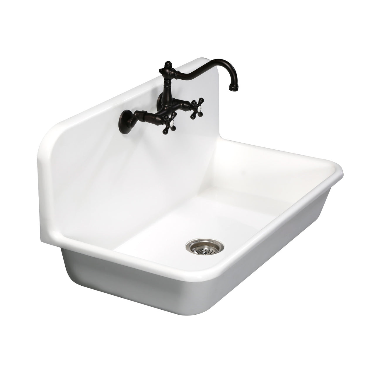 Gourmetier Arcticstone 36" x 21" farmhouse Drop-In Kitchen Sinks - BNGBath