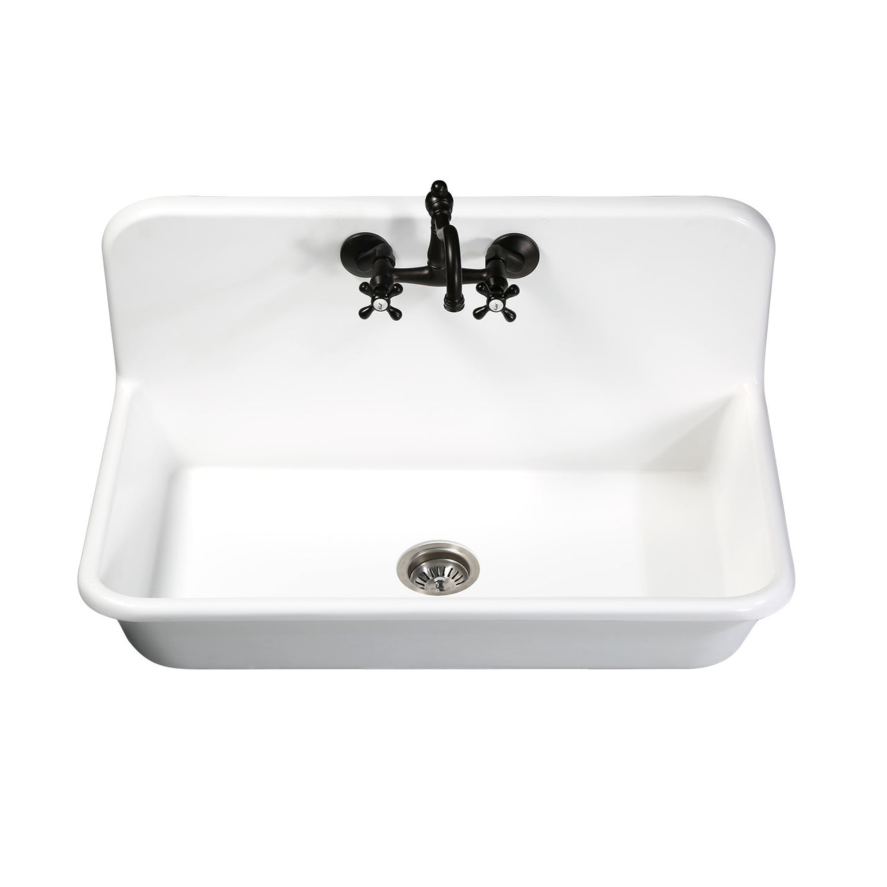 Gourmetier Arcticstone 36" x 21" farmhouse Drop-In Kitchen Sinks - BNGBath