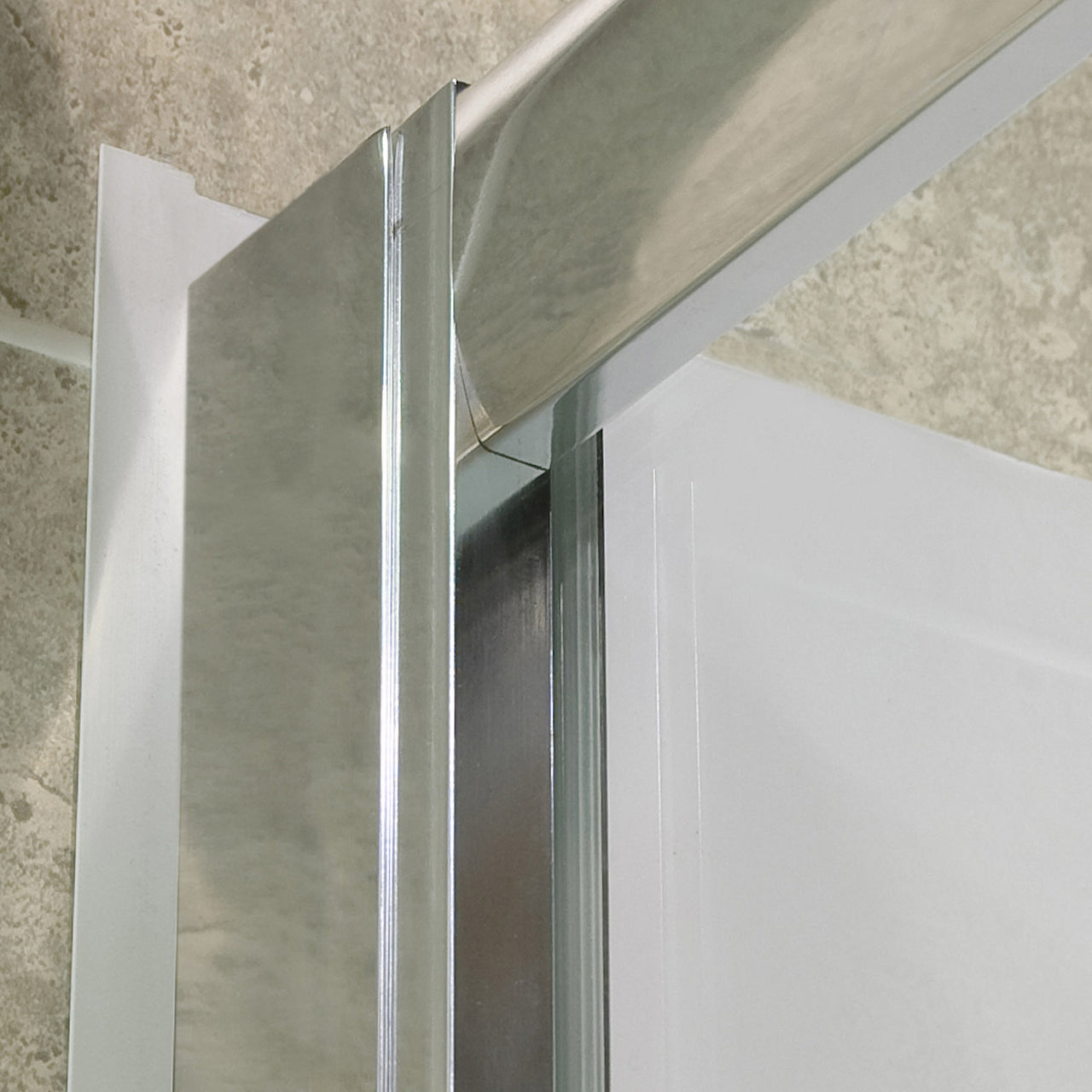 DreamLine Visions 56-60 in. W x 60 in. H Semi-Frameless Sliding Tub Door and QWALL-Tub Acrylic Backwall Kit - BNGBath