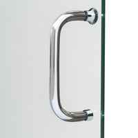 Thumbnail for DreamLine Infinity-Z 32 in. D x 54 in. W x 74 3/4 in. H Semi-Frameless Sliding Shower Door and SlimLine Shower Base Kit, Clear Glass - BNGBath