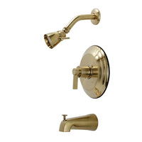 Thumbnail for Kingston Brass Nuvofusion Tub and Shower Faucet in Brushed Brass - BNGBath