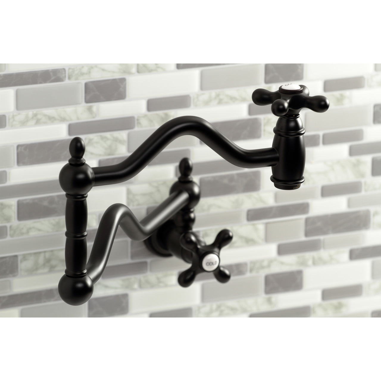 Kingston Brass Heritage Two-Handle Pot Filler - BNGBath