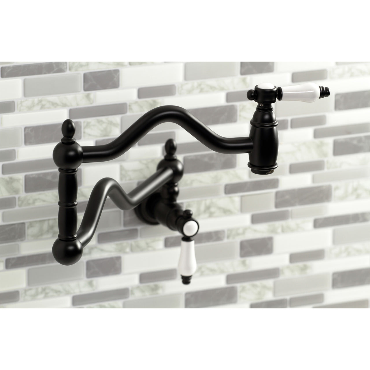 Kingston Brass Bel-Air Two-Handle Pot Filler in Polished Chrome - BNGBath