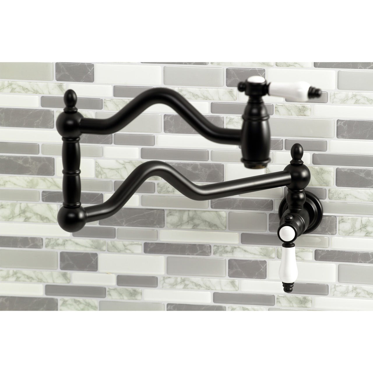 Kingston Brass Bel-Air Two-Handle Pot Filler in Polished Chrome - BNGBath