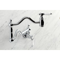 Thumbnail for Kingston Brass Bel-Air Two-Handle Pot Filler in Polished Chrome - BNGBath