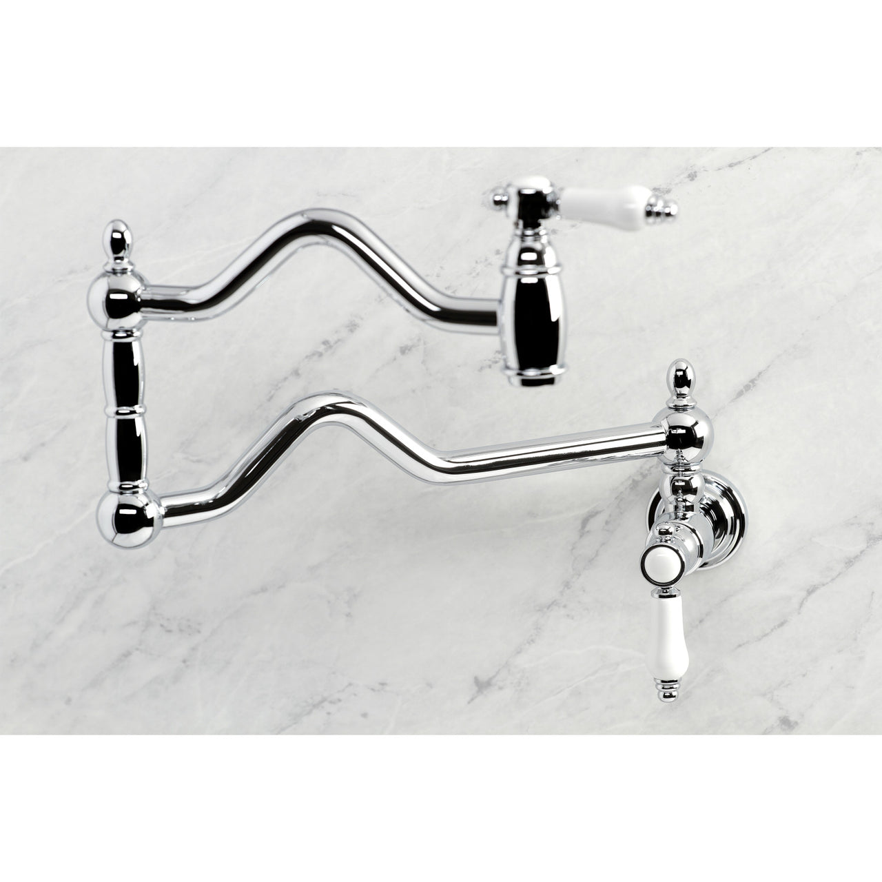 Kingston Brass Bel-Air Two-Handle Pot Filler in Polished Chrome - BNGBath